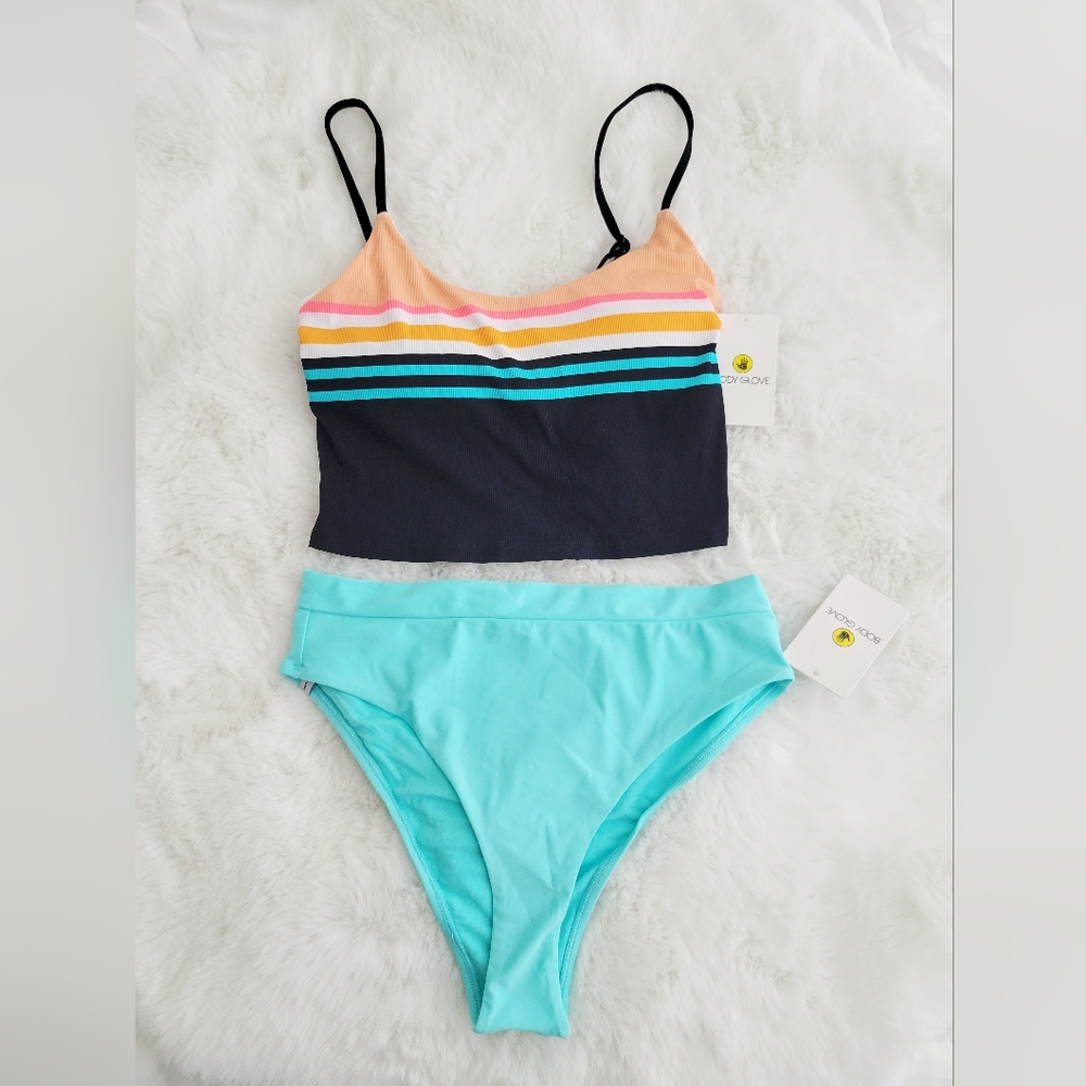 🐬BODY GLOVE BRAND NEW BIKINI TOP & BOTTOM SIZE L